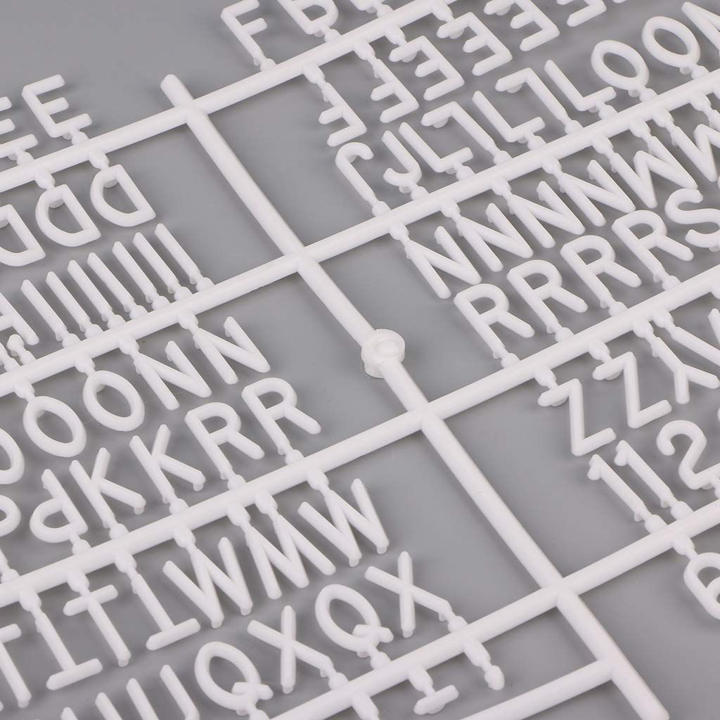 Characters White Plastic Letter Set for Changeable Felt Letter Boards view 4
