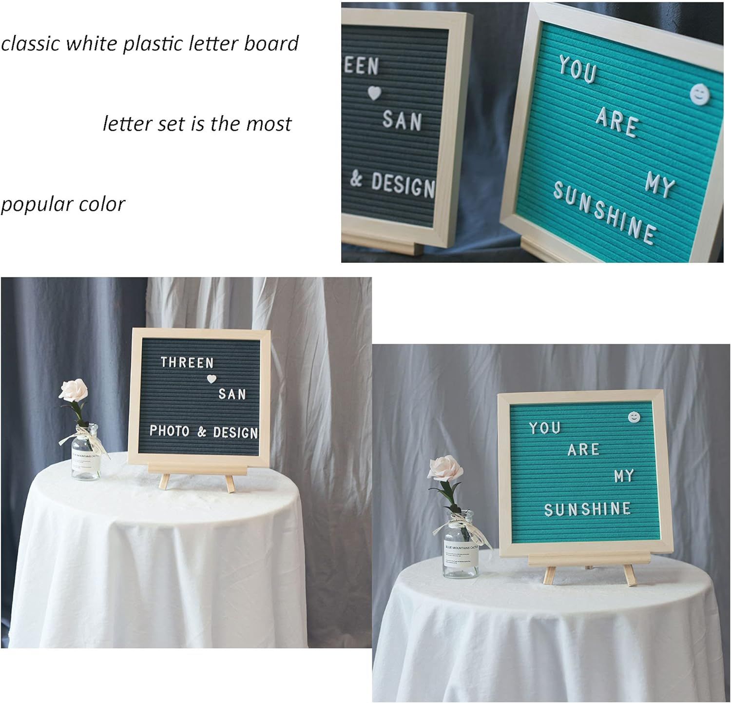 Characters White Plastic Letter Set for Changeable Felt Letter Boards view 5