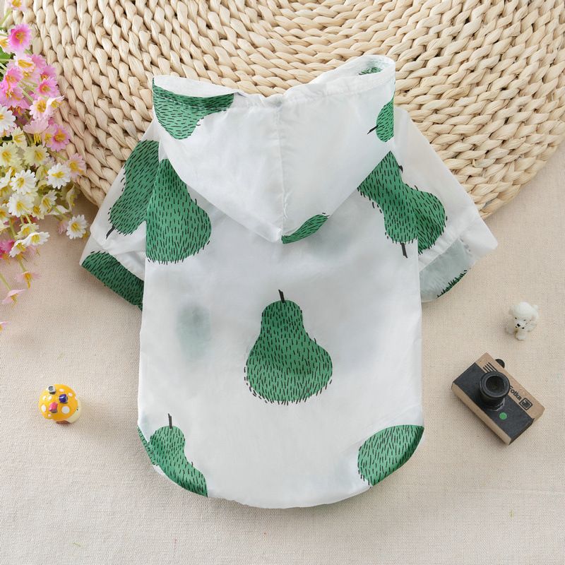 Summer Sun Protection Hoodie Small Dog Clothes Dog Raincoat Sun-Proof Clothing view 2