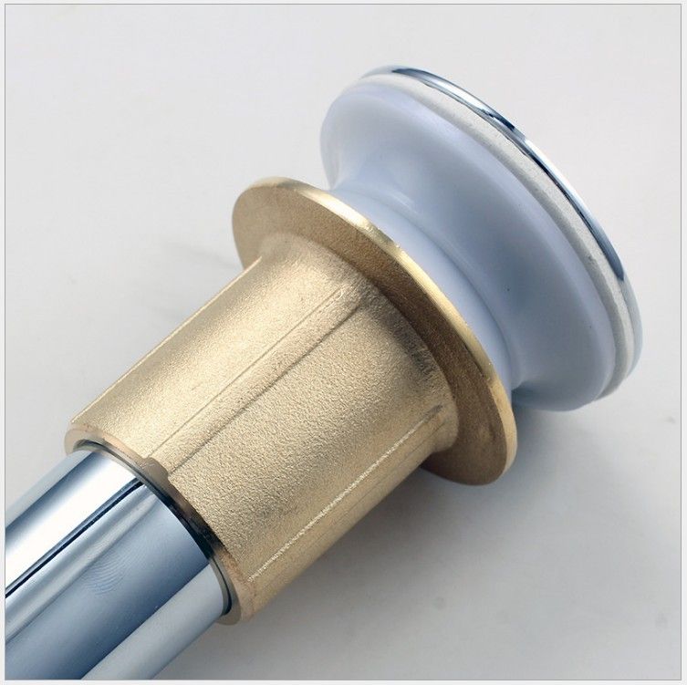Bathroom Sink DraBathroom Sink Drain Stopper Pop up Drain with Overflow for view 5