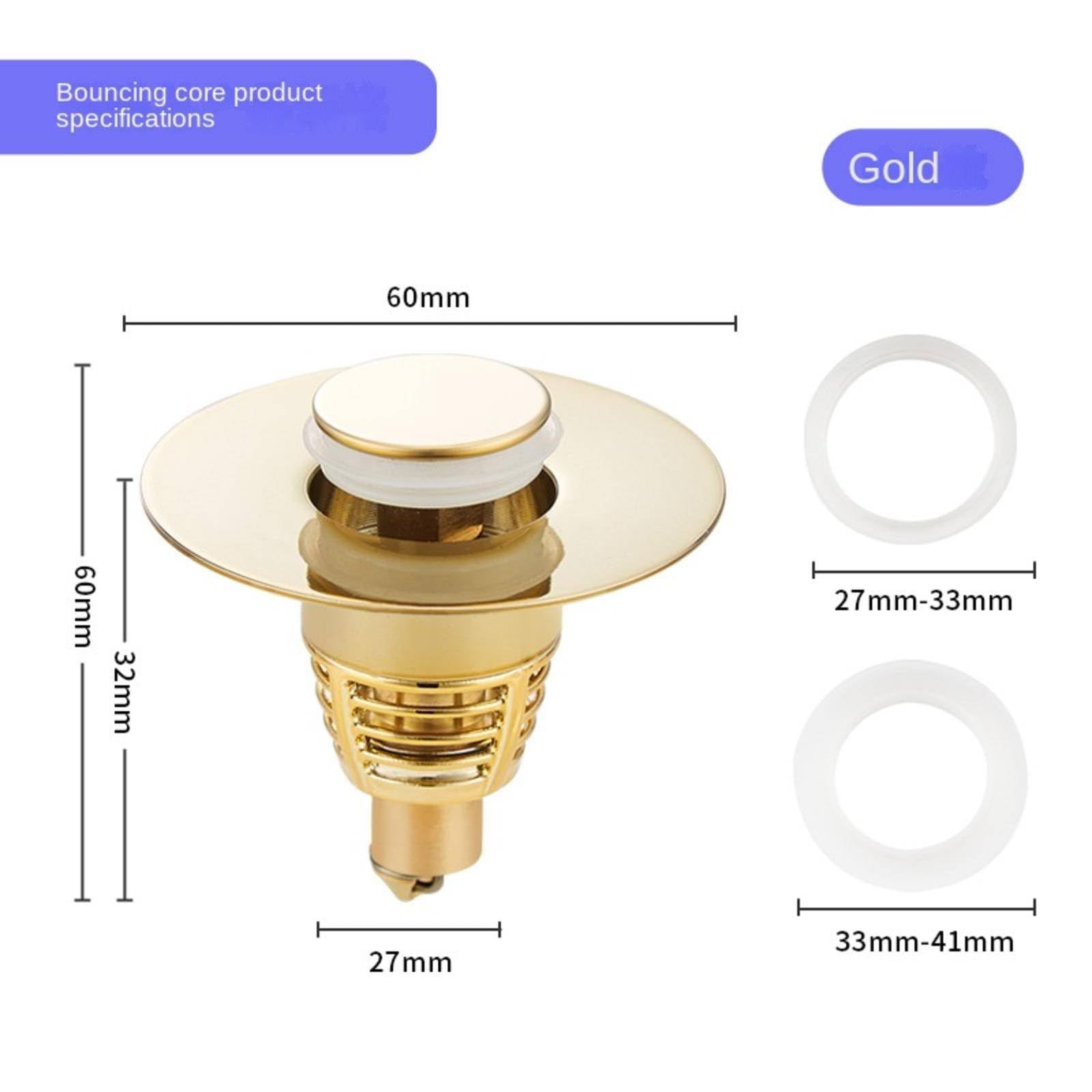 Bathtub Stopper Pop Up Drain Plug view 3