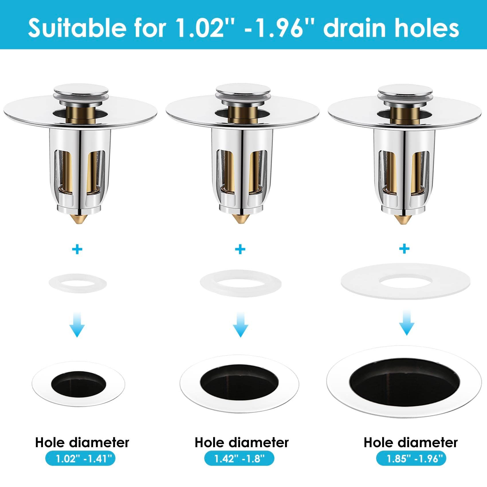 Universal Bathroom Sink Stopper view 2