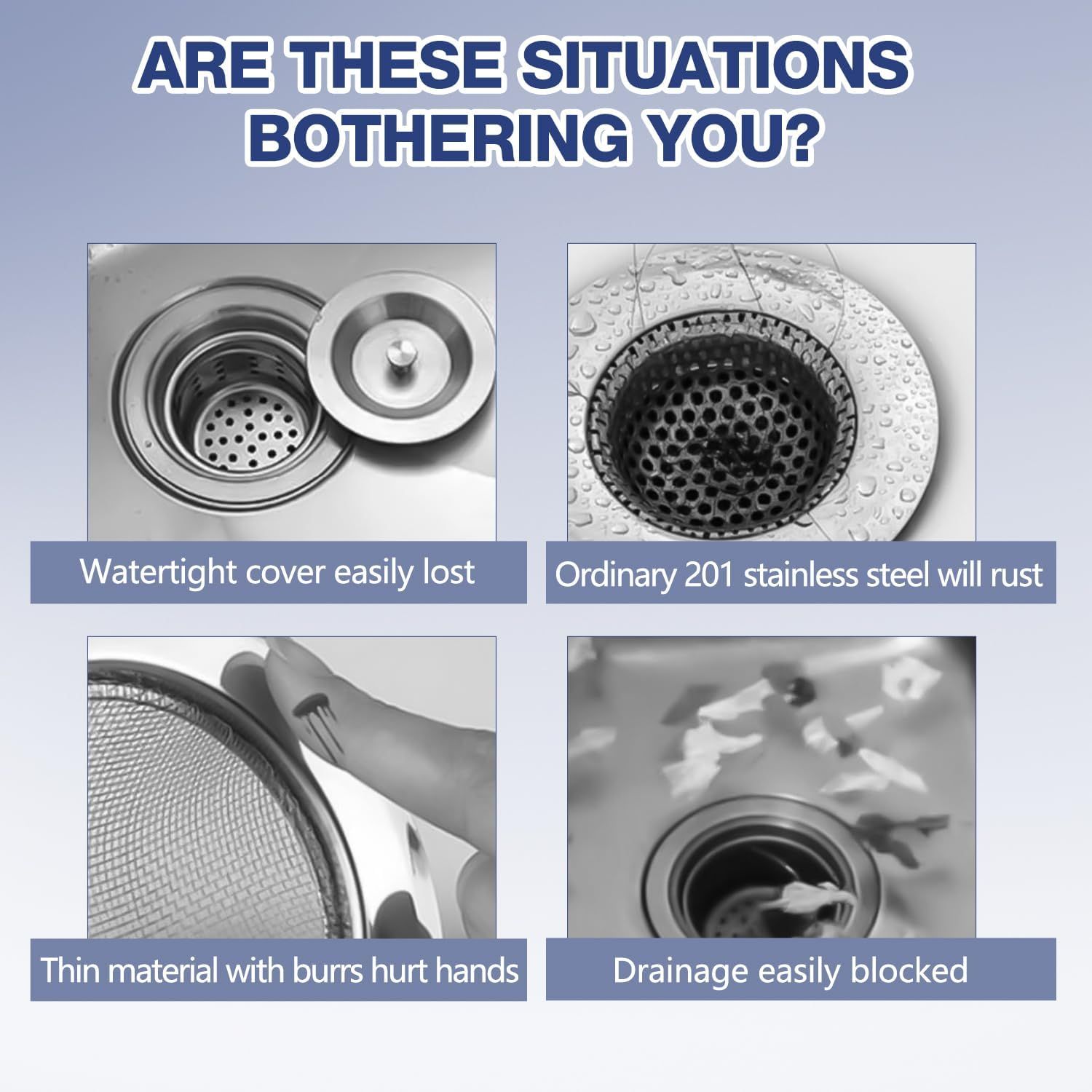 Upgraded Sink Bounce Core Drain Strainer view 5