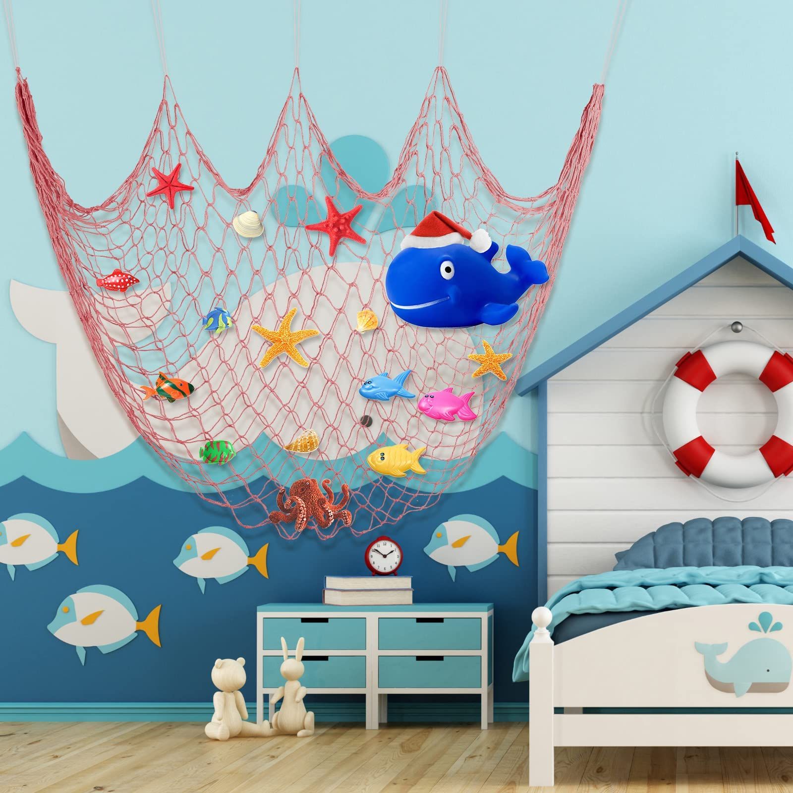 Fish Net Decorative Wall Hanging Fishnet for Mermaid view 3
