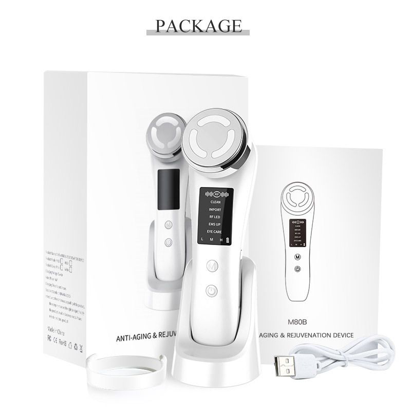 Facial Massage Cleaning Household Color Light Beauty Instrument Micro-Current view 3