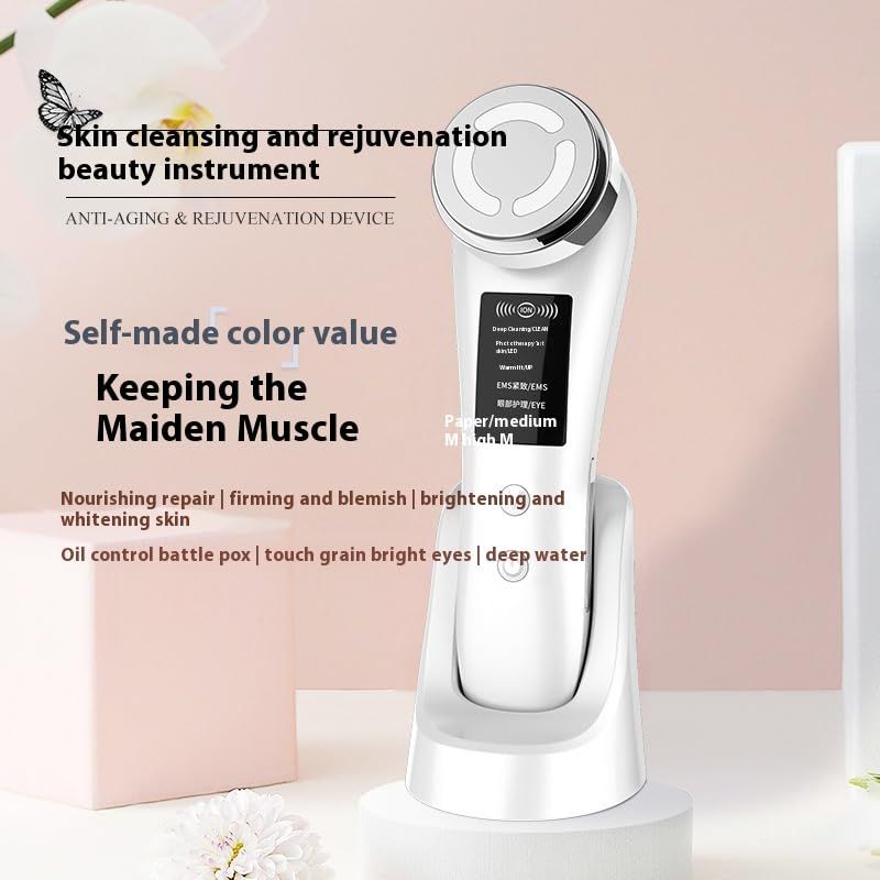 Facial Massage Cleaning Household Color Light Beauty Instrument Micro-Current view 5