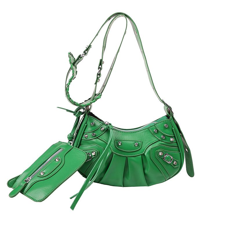 Shoulder Bags for Women, Crocodile Effect Retro Faux Leather Classic Clutch view 3