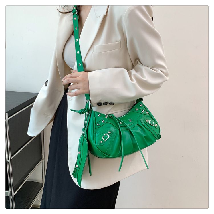 Shoulder Bags for Women, Crocodile Effect Retro Faux Leather Classic Clutch view 5