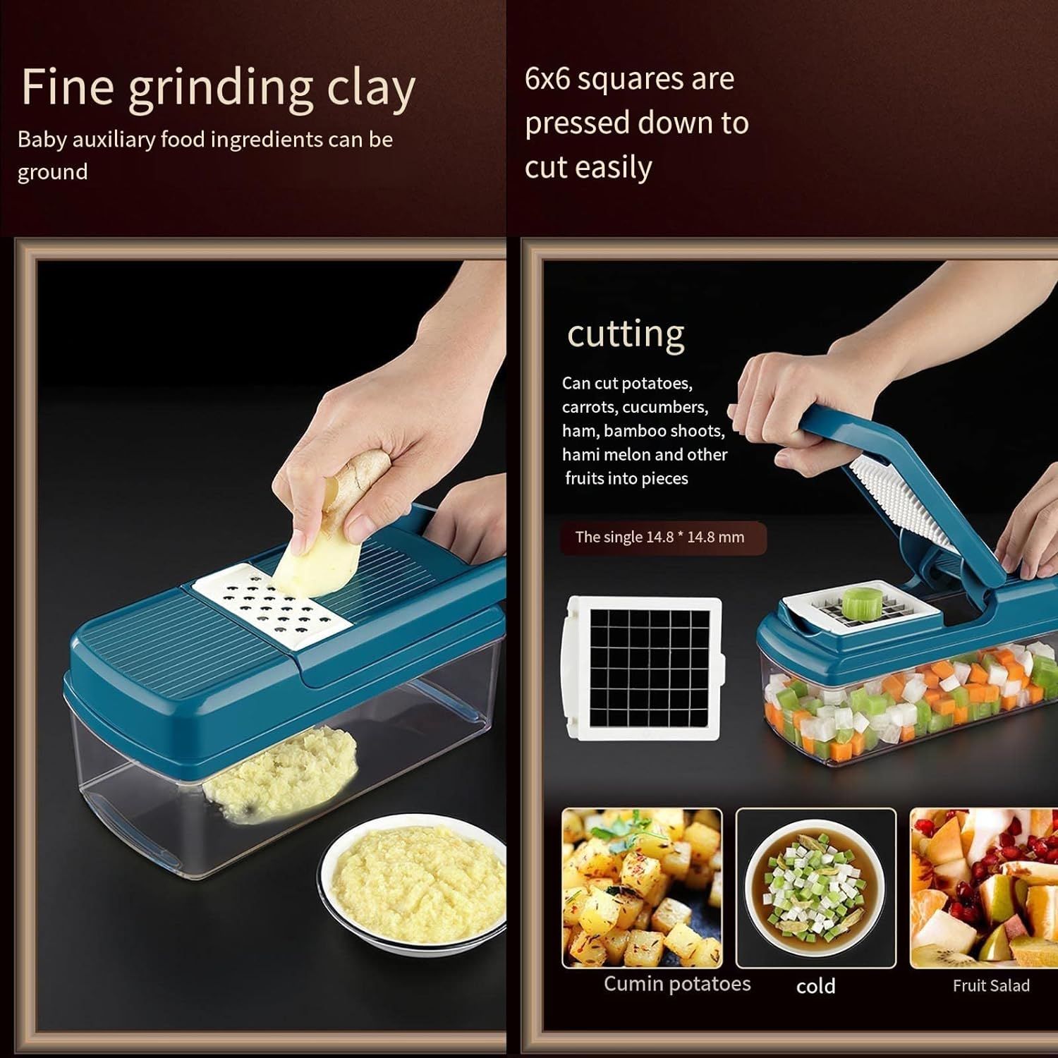 Vegetable Chopper Dicer Cutter Dicing Machine - Food Processor Small view 2