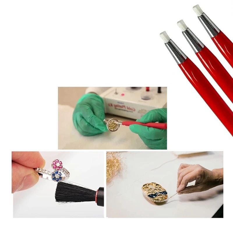 Fiberglass Scratch Brush Pen - 3 Pack - Jewelry view 5
