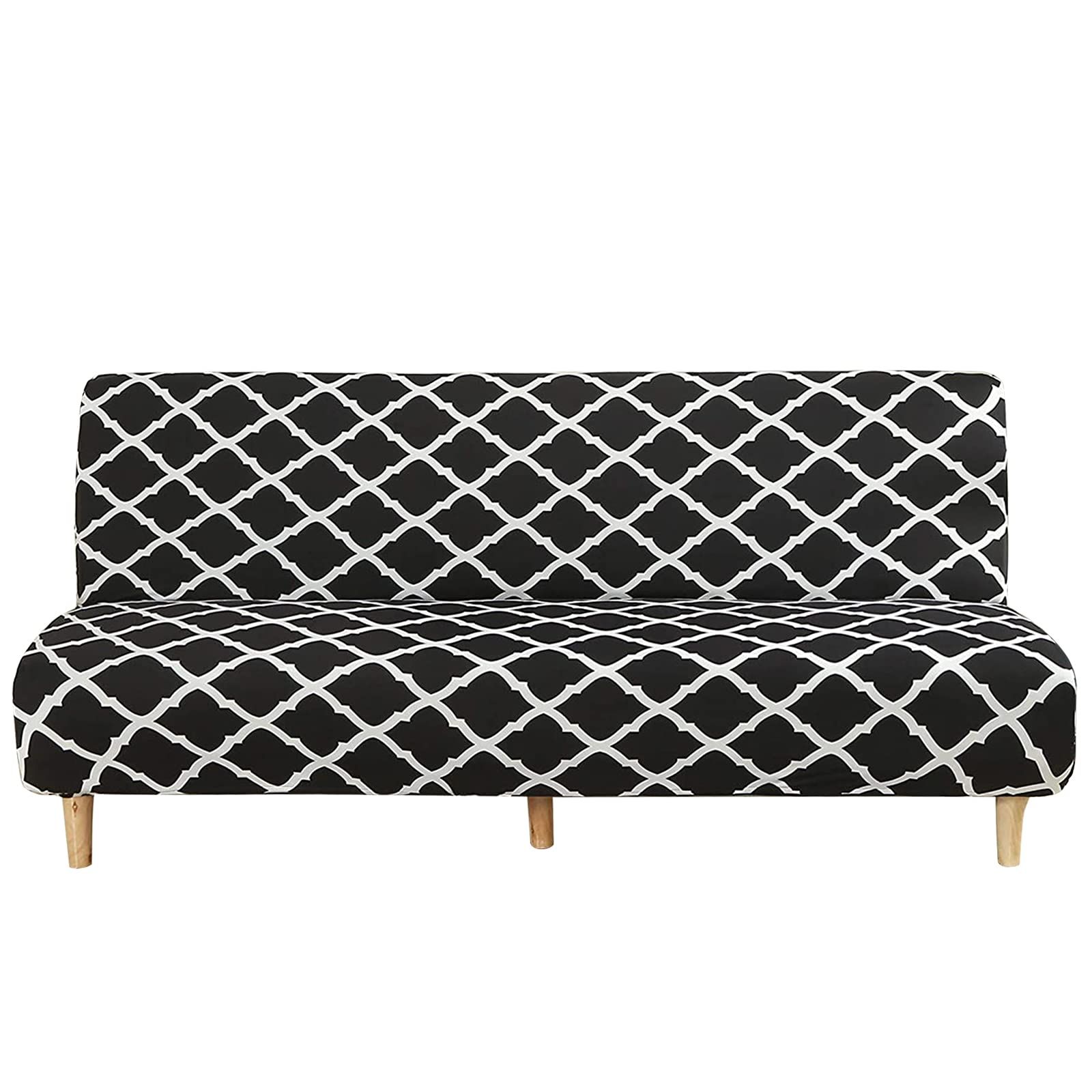 Pet Stretch Sofa Slipcover Armless Futon Cover Printed Fitted Furniture — image 1