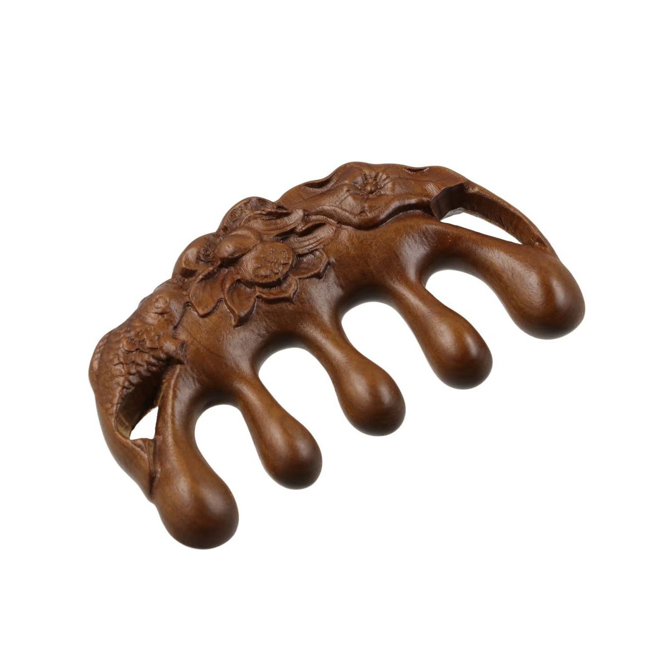 1Pcs Wooden Wide Tooth Massage Comb view 2