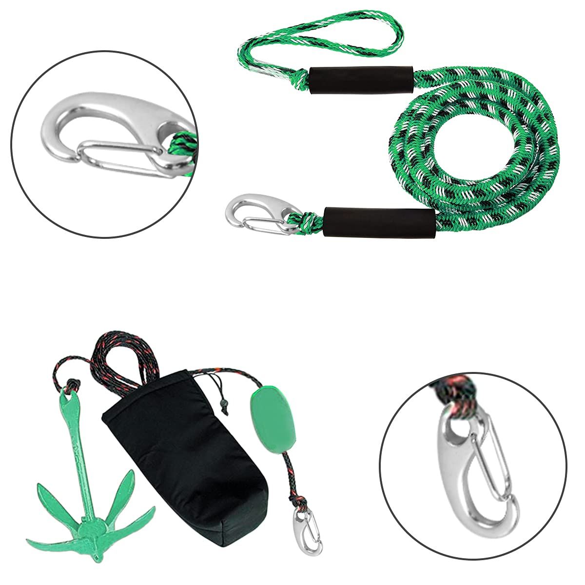 4 inch Heavy Duty Rope Connector Spring Snap Hook view 4