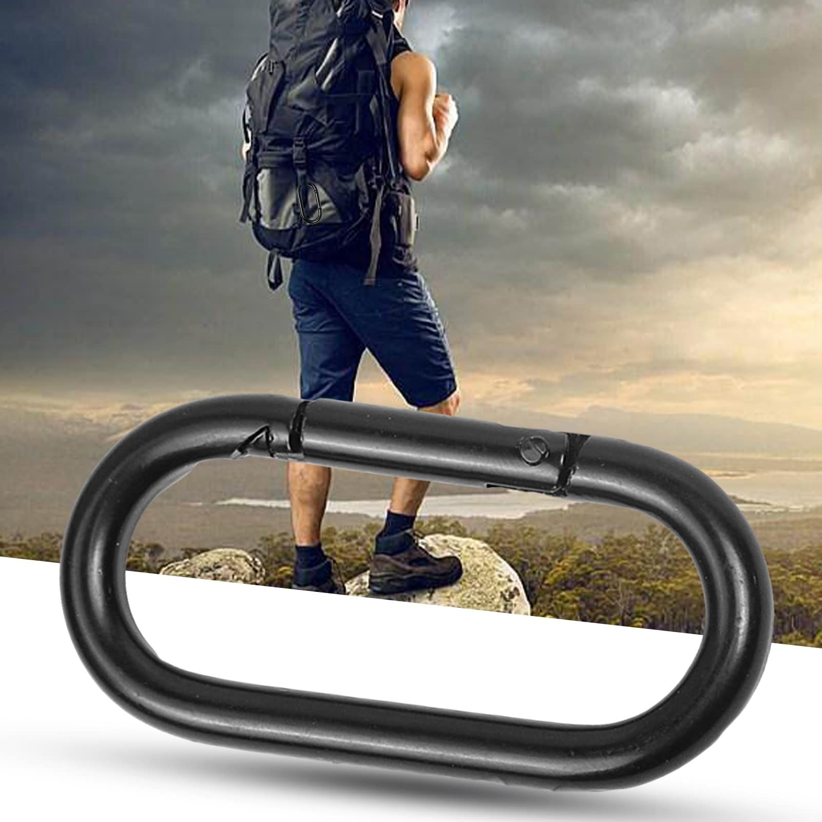 Carabiner No Fading Hanging Items Compact Self-Rebounding Connecting Rod view 2