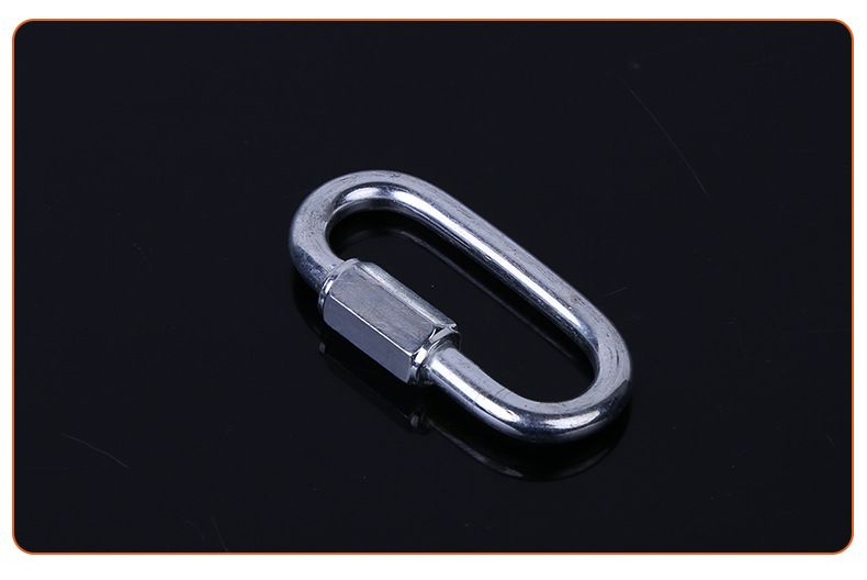 Threaded Quick Link Trailer Safety Chain Hook Carabiner Clip view 3