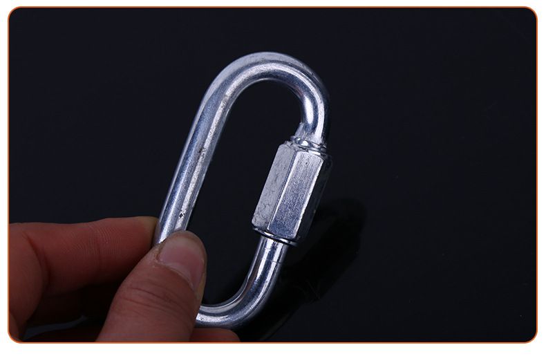 Threaded Quick Link Trailer Safety Chain Hook Carabiner Clip view 4