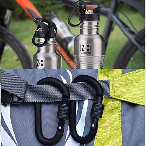 Locking Carabiner Clip, Clips D Ring Spring Snap Key Chain Hook 3" Screw Gate view 2