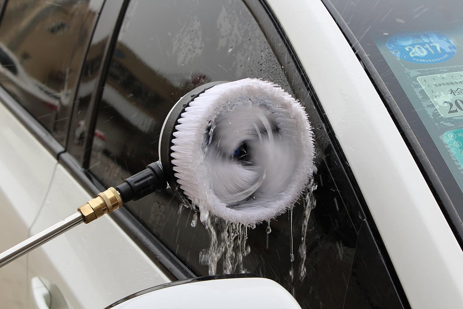1/4” Rotary Wash Brush for Pressure Washers Pressure Washer BrushUses water view 4