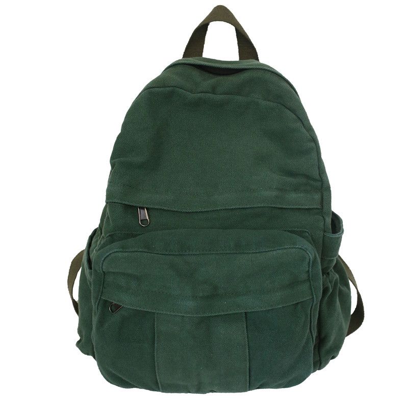 Laptop Backpack for Women Travel Canvas Backpack for Women Vintage Green view 2