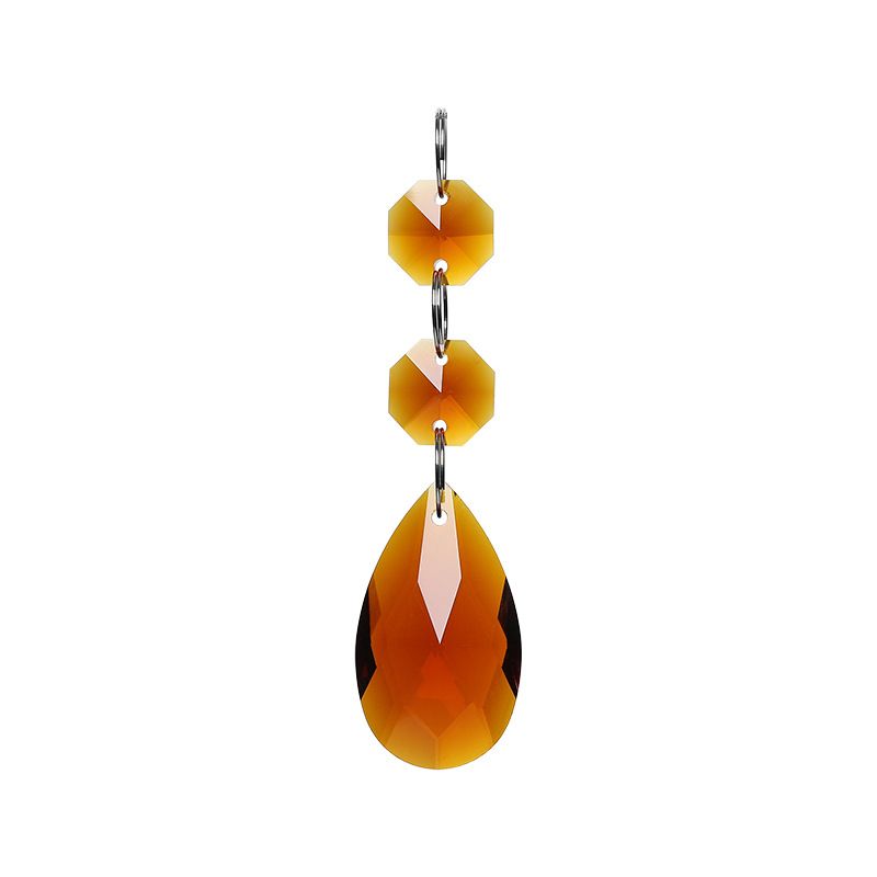 3pcs Teardrop Chandelier Lighting Crystals Pendant Accessories Almond Prism view 3