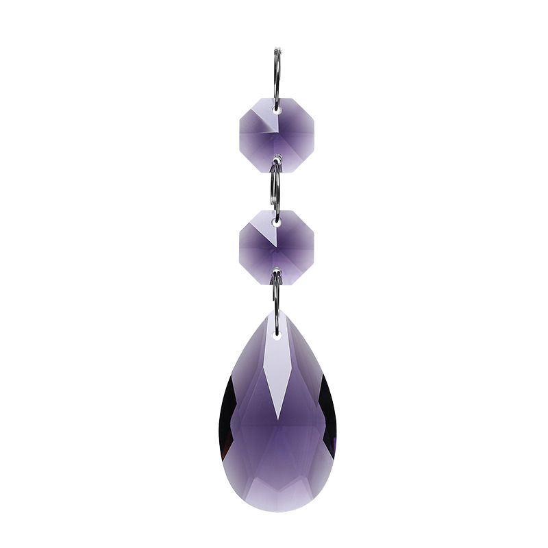 3pcs Teardrop Chandelier Lighting Crystals Pendant Accessories Almond Prism view 4