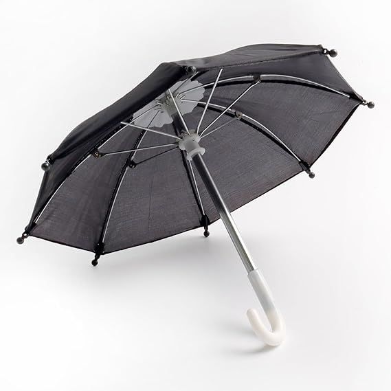 2pcs Mini Doll Umbrella Tiny Beach Umbrella Cute Umbrella Parasol for 18 Doll view 3