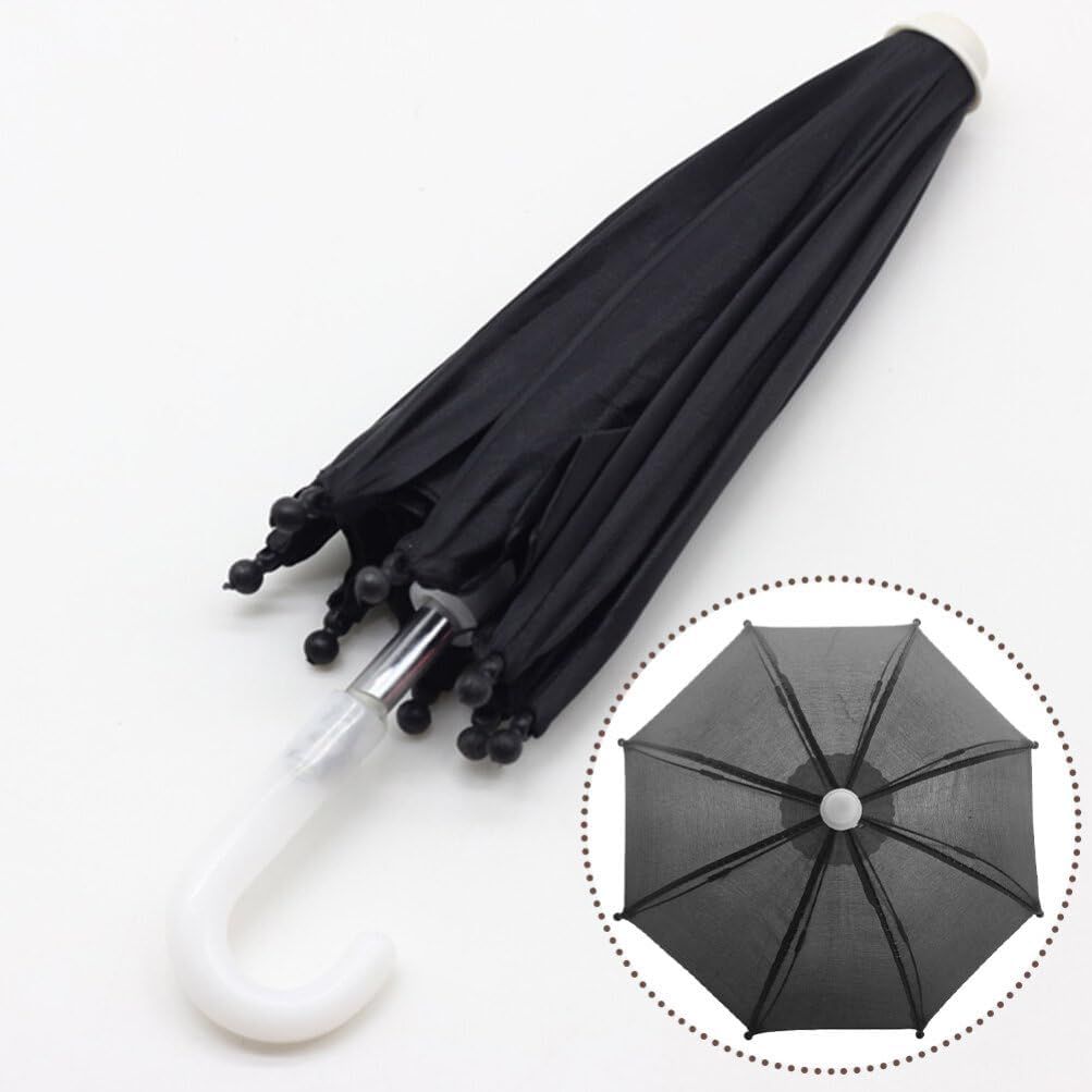 2pcs Mini Doll Umbrella Tiny Beach Umbrella Cute Umbrella Parasol for 18 Doll view 4