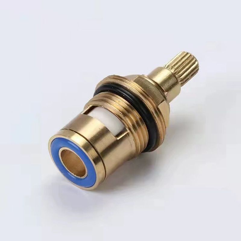 Brass Bathroom Sink Faucet Valve Stem - 2Pcs Hot and Cold Ceramic Disc Stem view 5