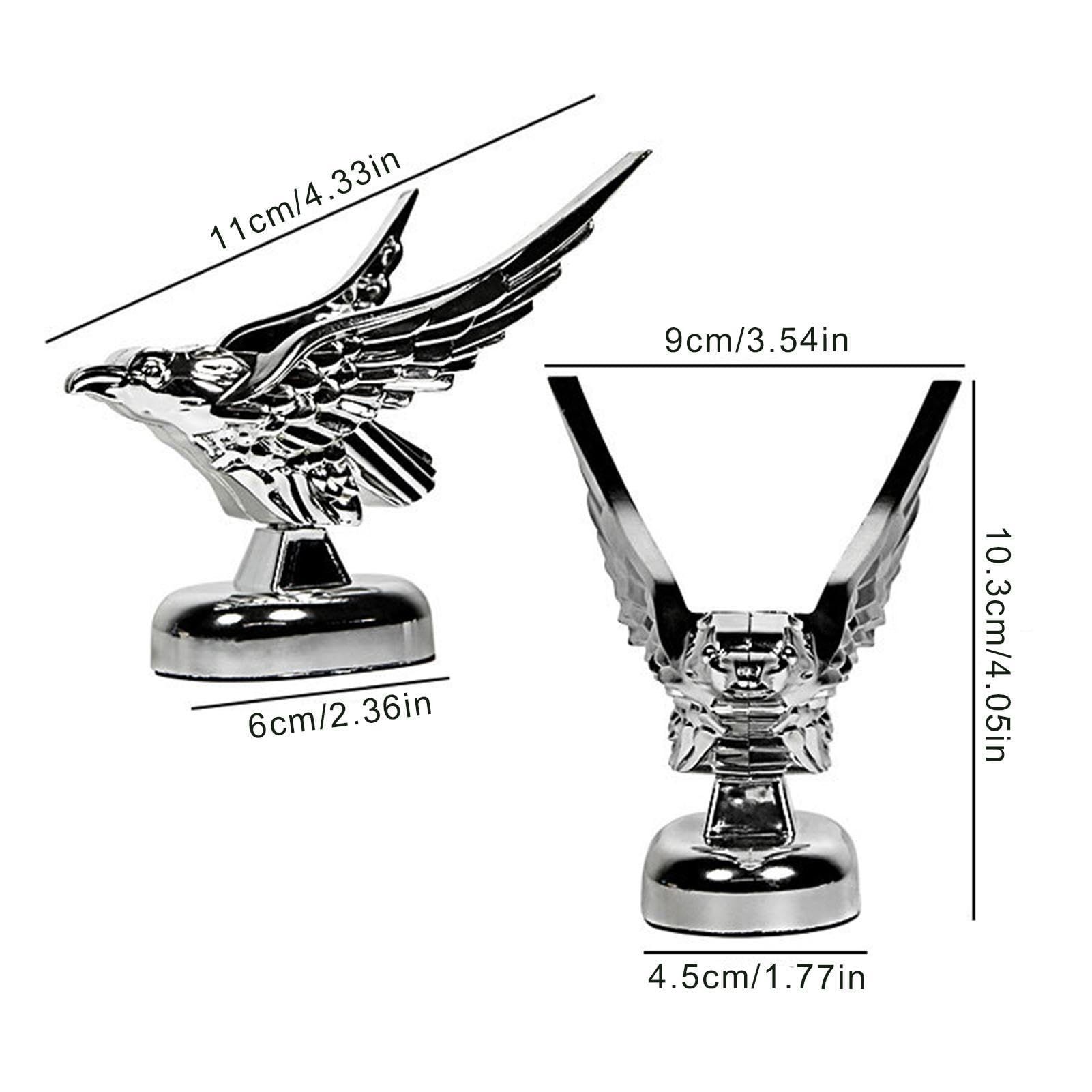 Cars Hood Ornaments, 3D Emblem Eagle Auto Car Front Cover, Hood Ornament view 3