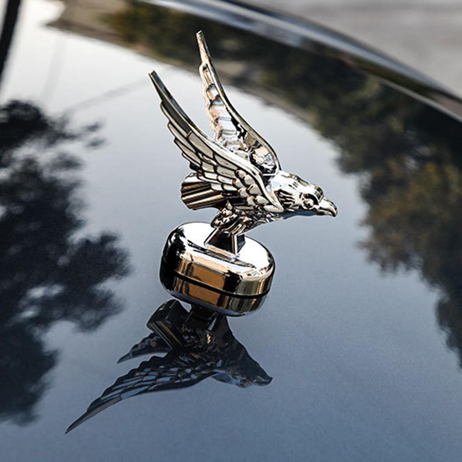 Cars Hood Ornaments, 3D Emblem Eagle Auto Car Front Cover, Hood Ornament view 4