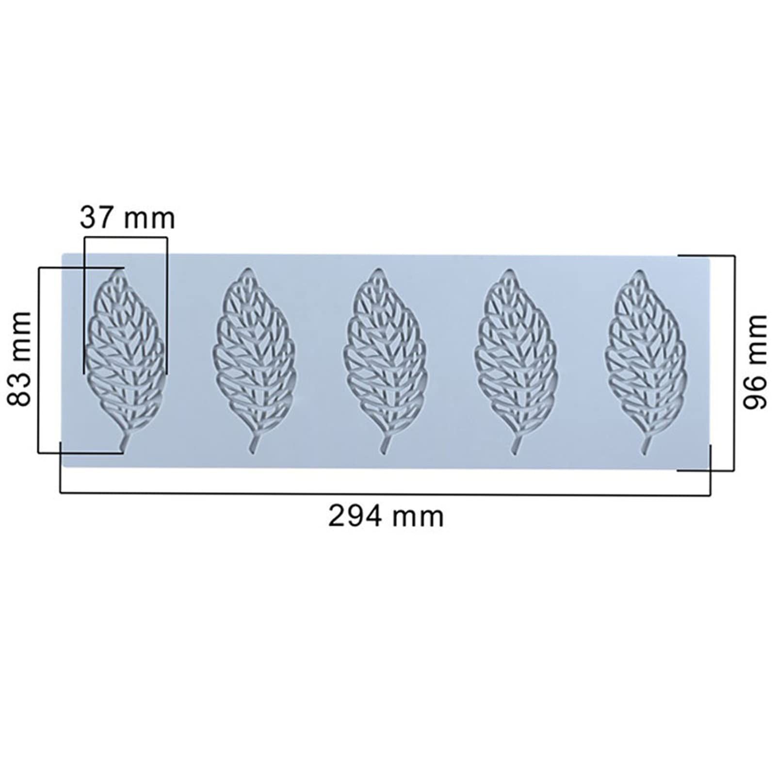 Hollow Leaf Candy Mold, Chocolate Candy 3D Hollow Leaf Silicone Mold, Sugar view 5