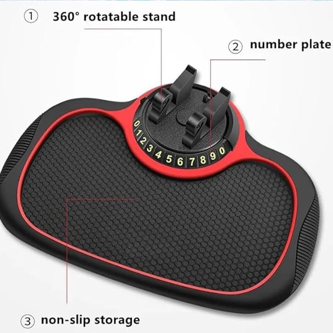 Multifunction Car Anti-Slip Mat Auto Phone Holder view 2