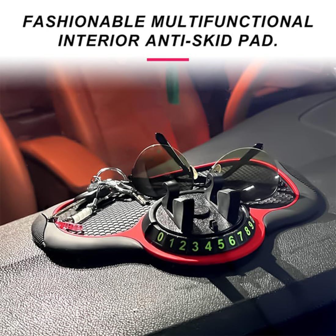 Multifunction Car Anti-Slip Mat Auto Phone Holder view 3