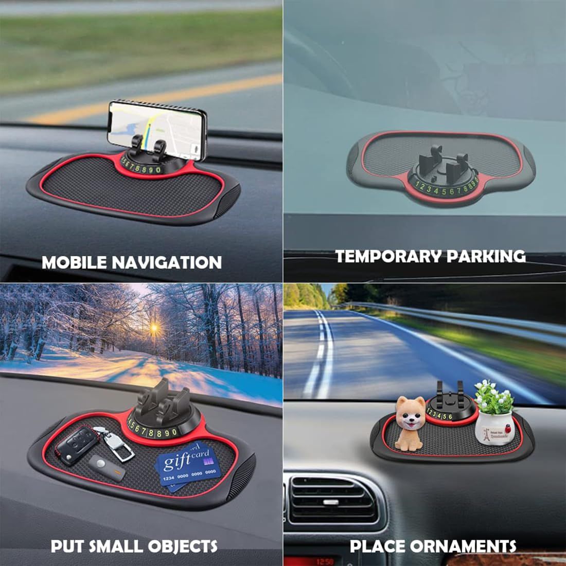 Multifunction Car Anti-Slip Mat Auto Phone Holder view 4