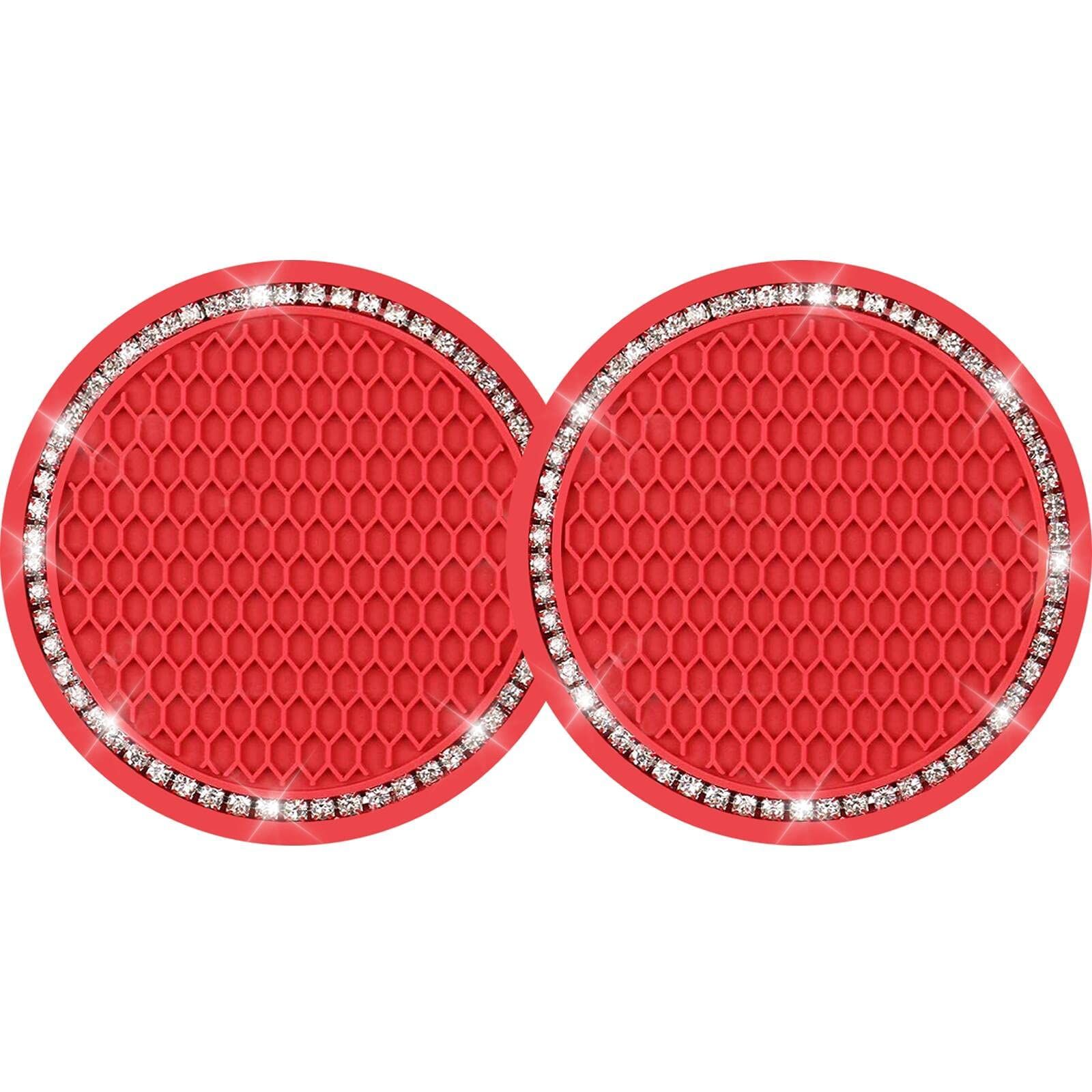 2PCS Bling Cup Coaster, Universal Bling Cup Holder Insert Coaster, Rhinestone