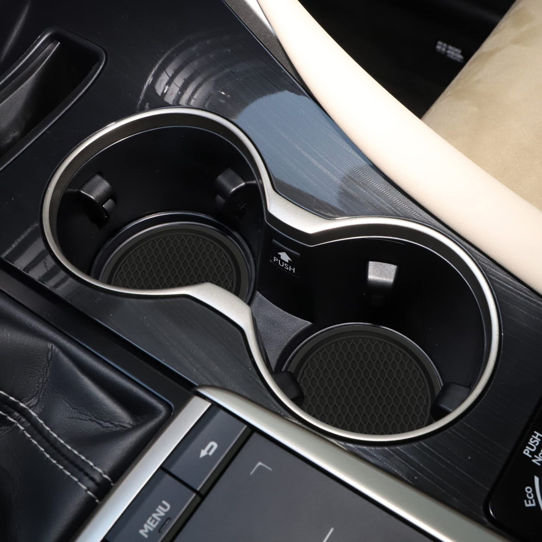 Car Cup Coaster, 4PCS Universal Non-Slip Cup Holders Embedded in Ornaments view 3