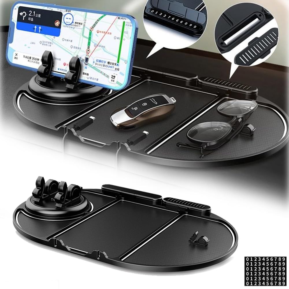 Multifunction Car Anti-Slip Mat Auto Phone Holder view 2