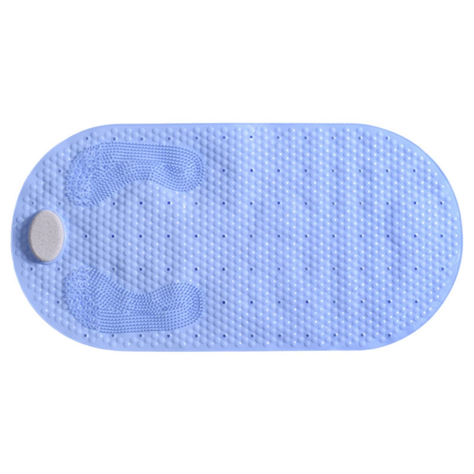Foot Scrubber Shower Mat with Pumice Feet Scrub Stone