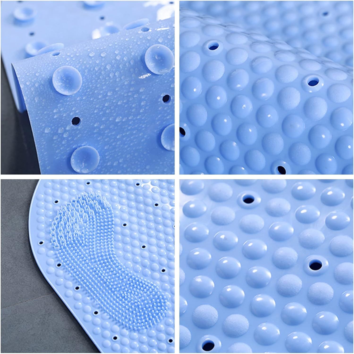 Foot Scrubber Shower Mat with Pumice Feet Scrub Stone view 3