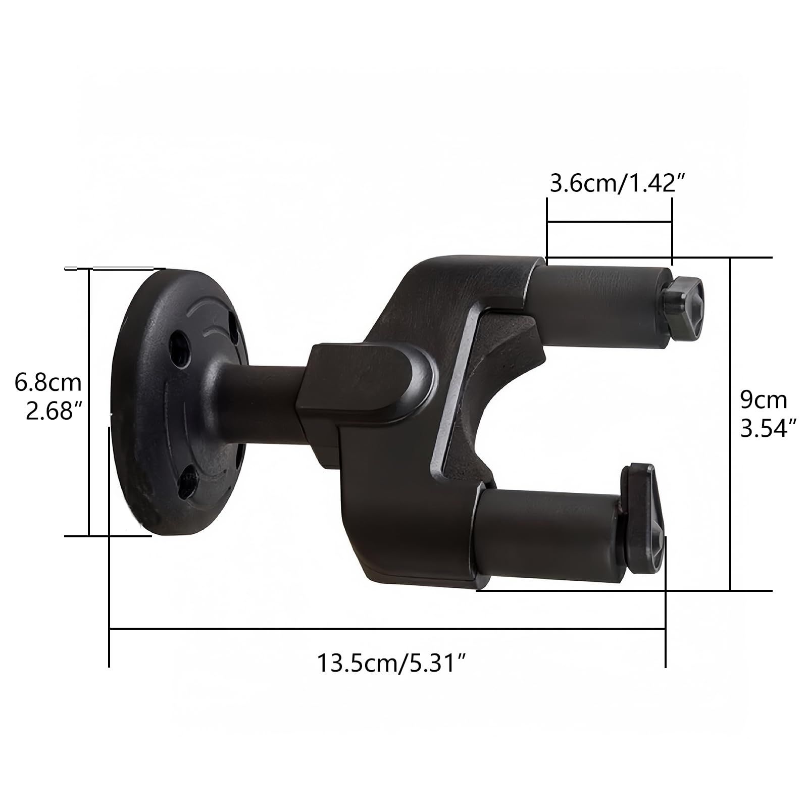 Classic Acoustic Folk Guitar Ukulele Wall Mount Hook accommodate the unique view 2