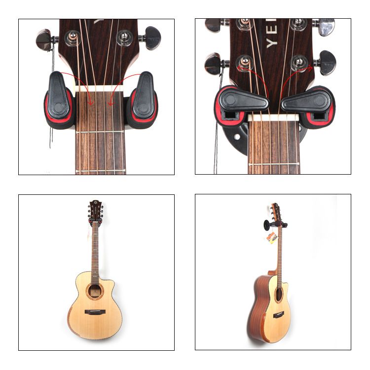 Guitar Ukuleles Guitar Wall Hanger Bracket Ukuleles Guitar Rack Hanger Wall view 3