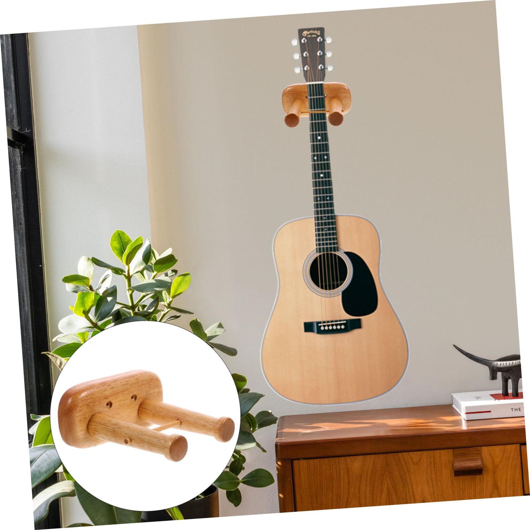 Guitar Hook Storage Rack Wooden No Punching wall guitar hook is a very view 3