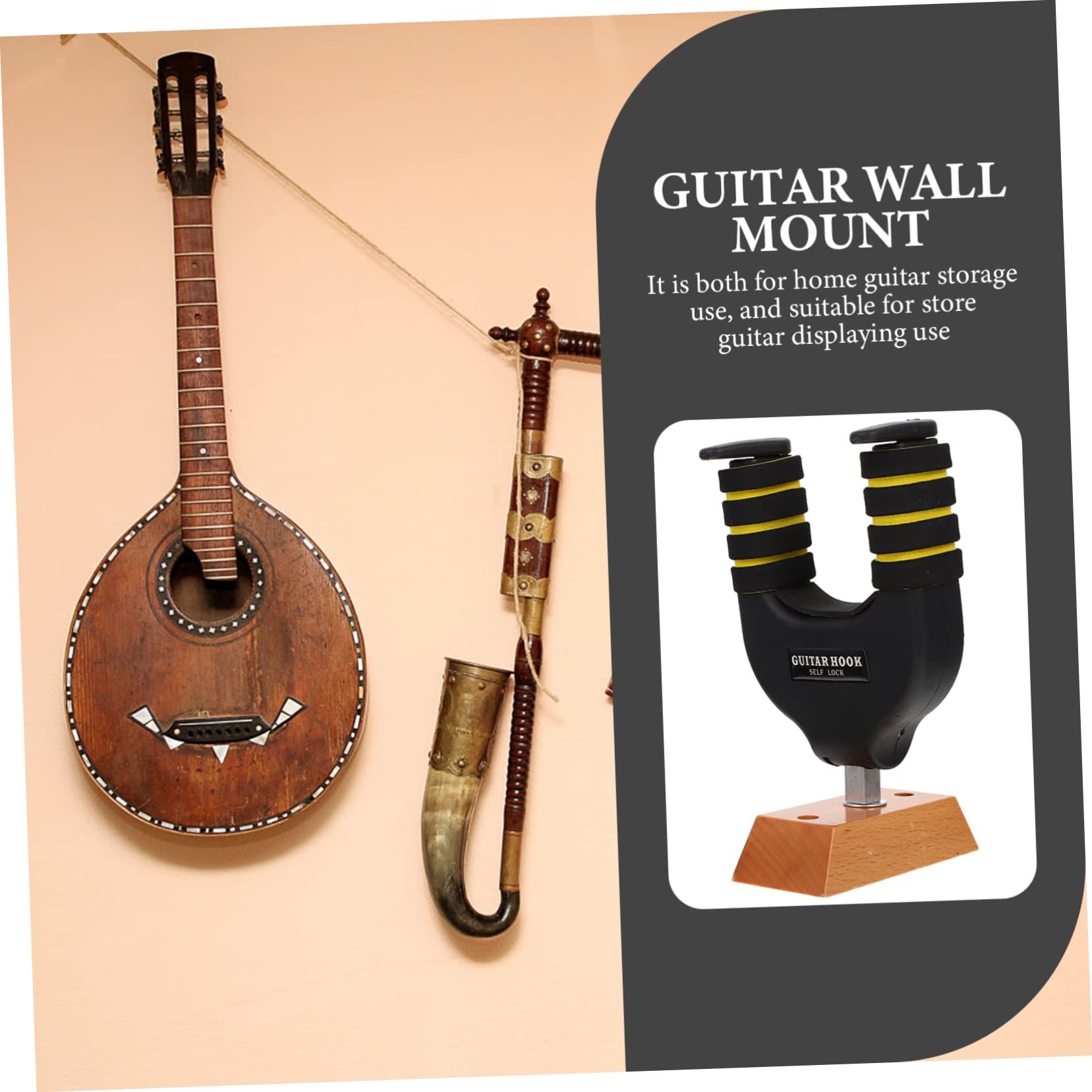 guitar hanger auto lock guitar wall mount Guitar Wall Hook Electric Guitar view 4