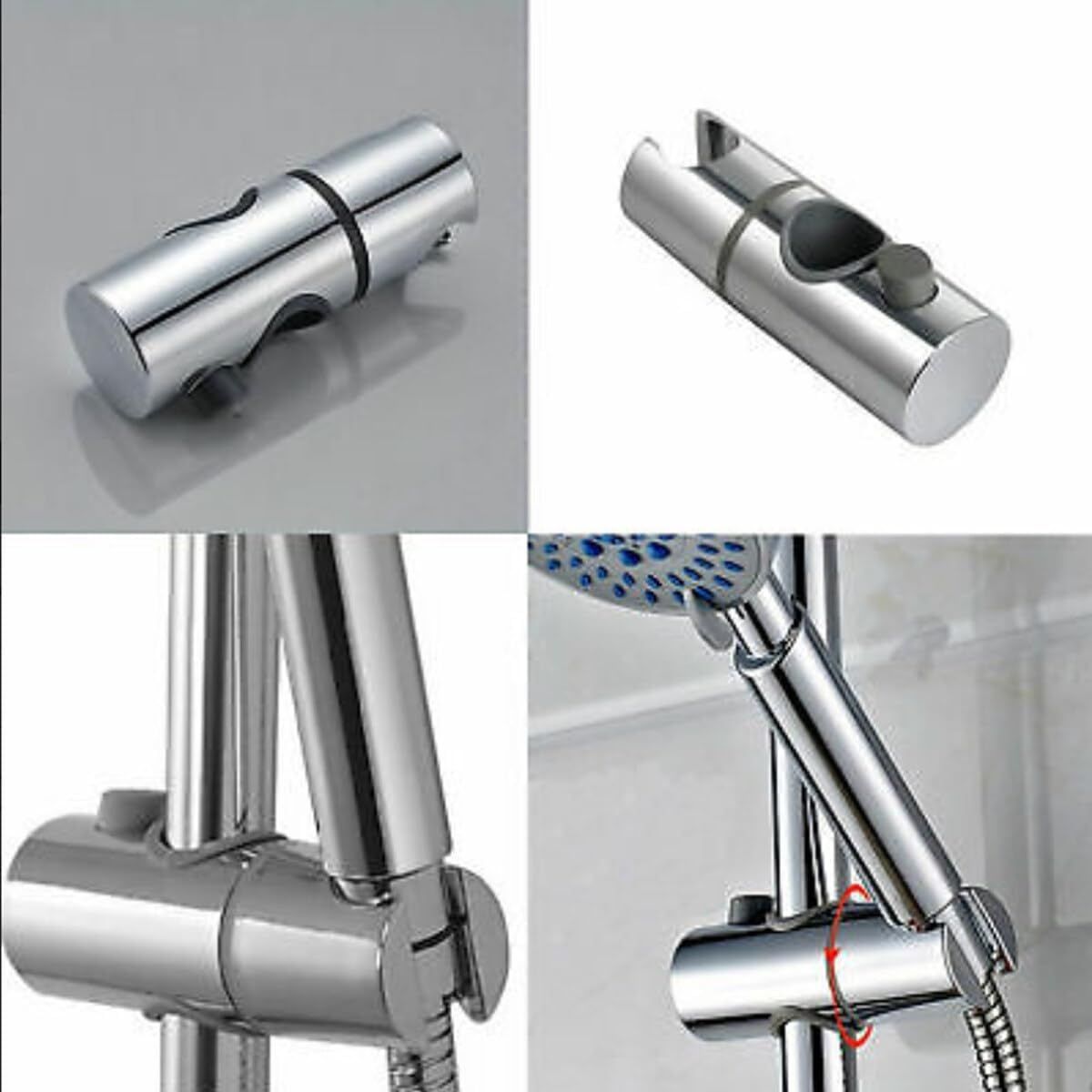 Adjustable Shower Head Holder for Slide Bar view 4