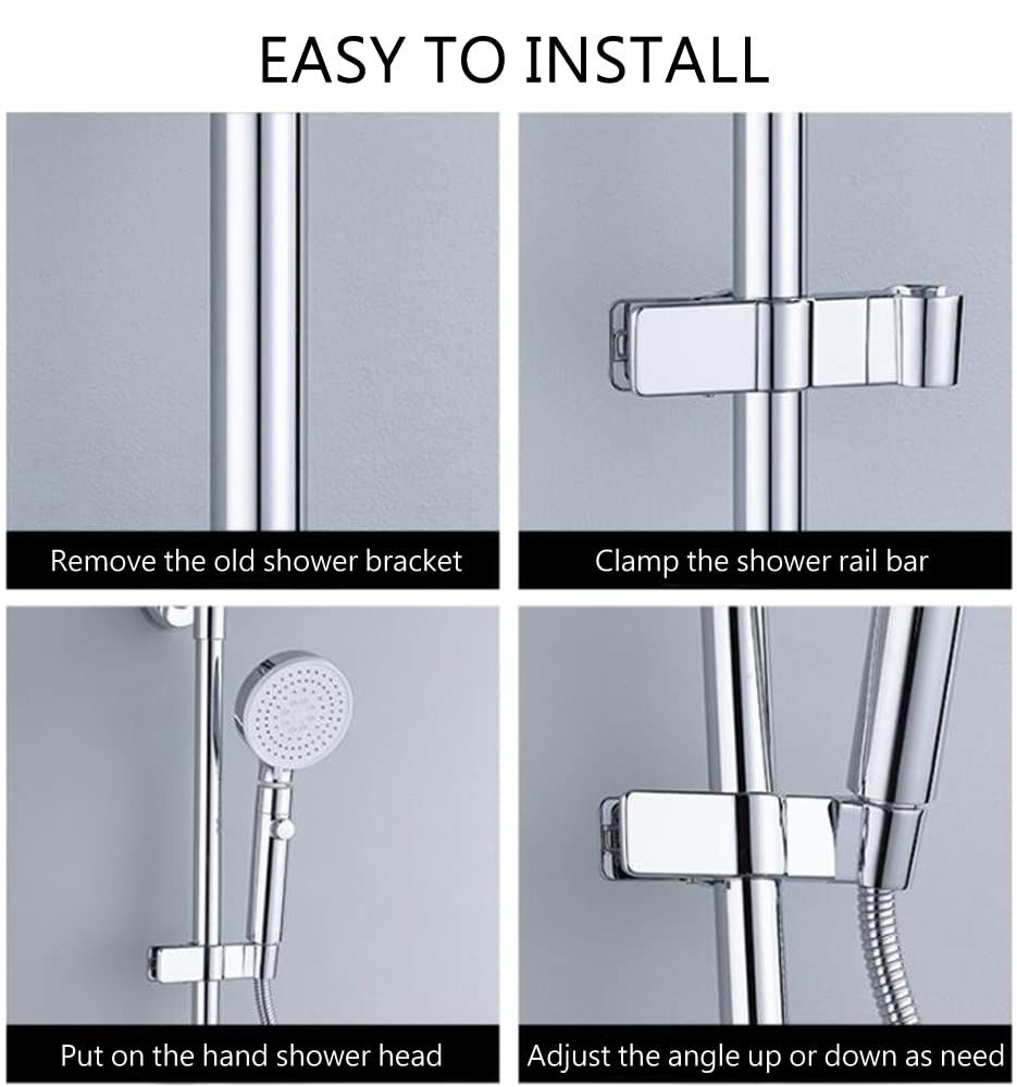 Adjustable Hand Shower Bracket for Slide Bar view 4