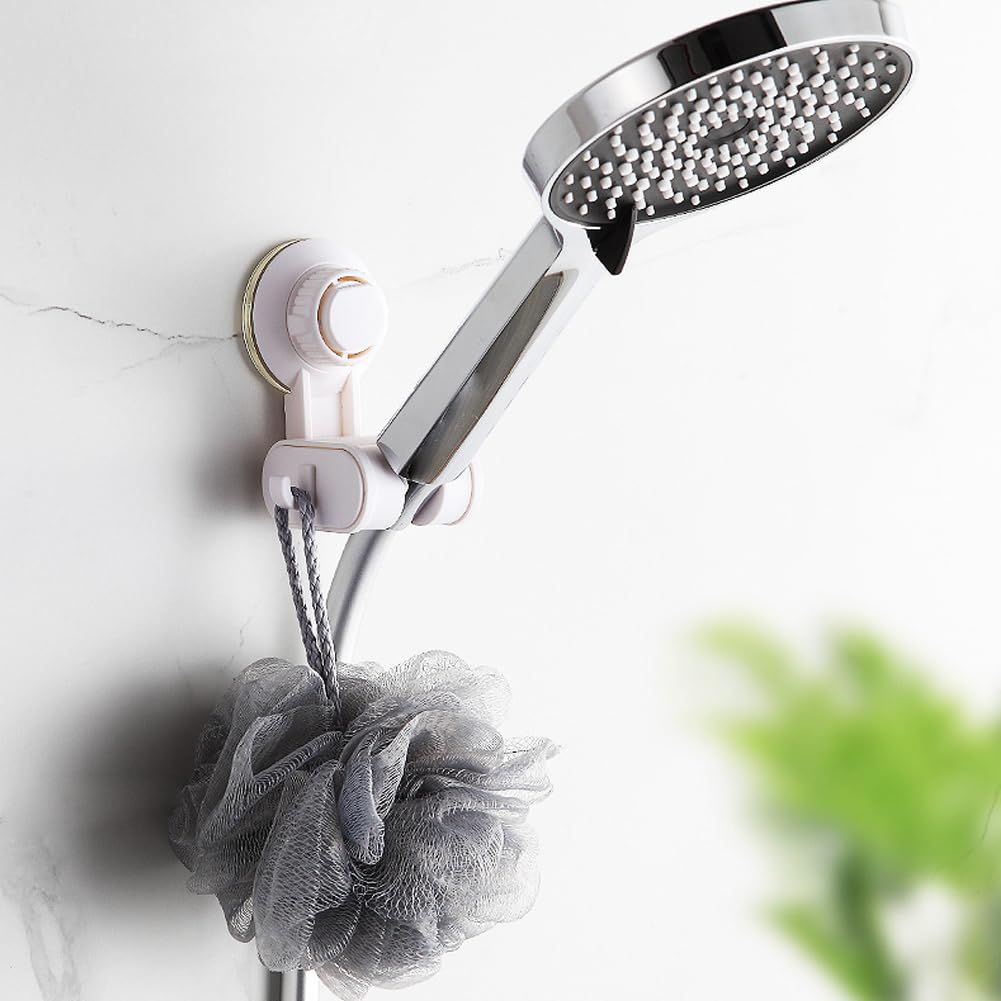 Shower Head Holder,Adjustable Height Angle Suction Cup Shower Head Bracket view 5