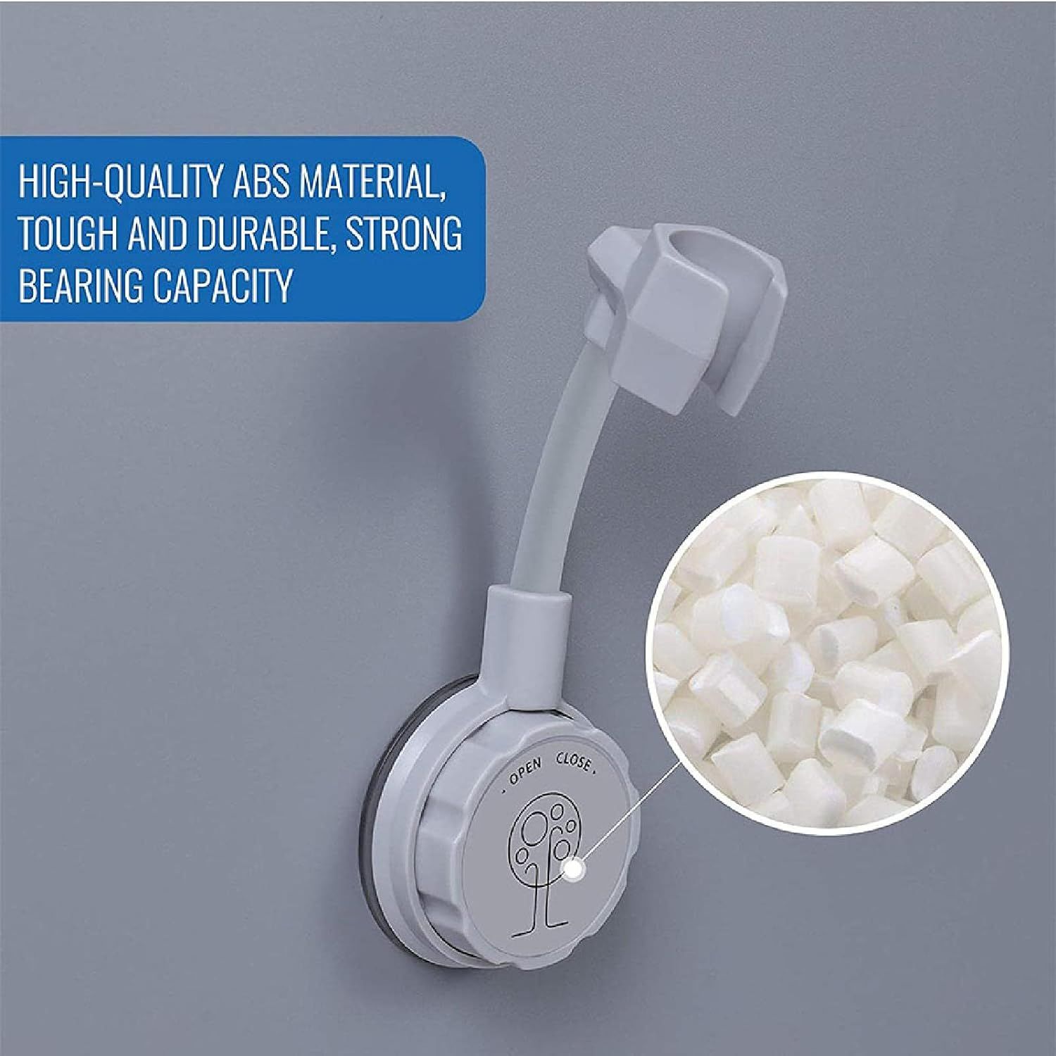Powerful Shower Head,Adjustable Shower Head Holder Bracket Punch-Free Shower view 2