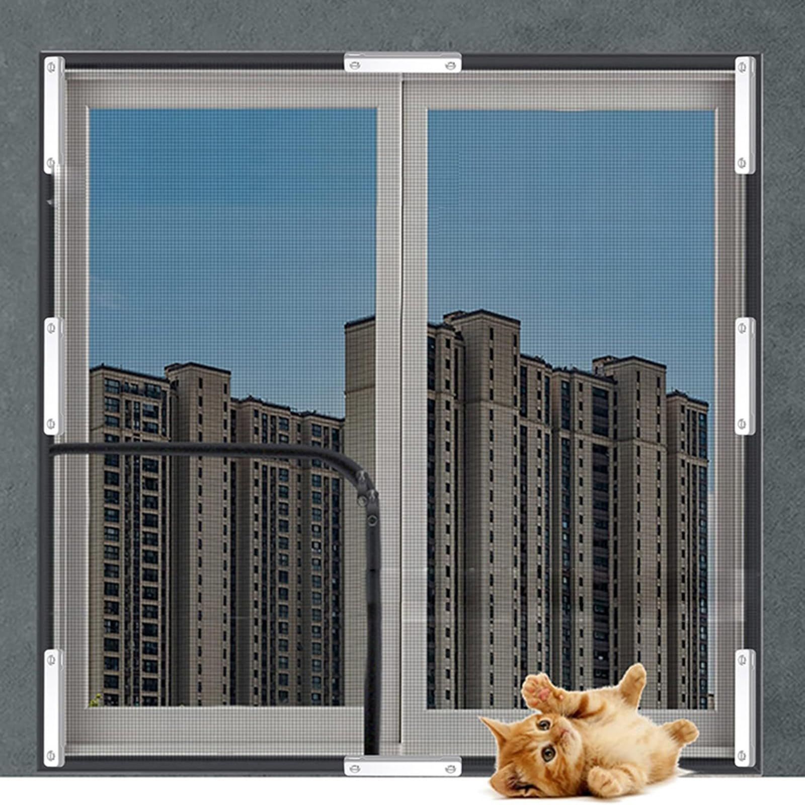 12pcs Closures Mesh Window Screen Clip Window Buckle Slidings Door Screen No view 5