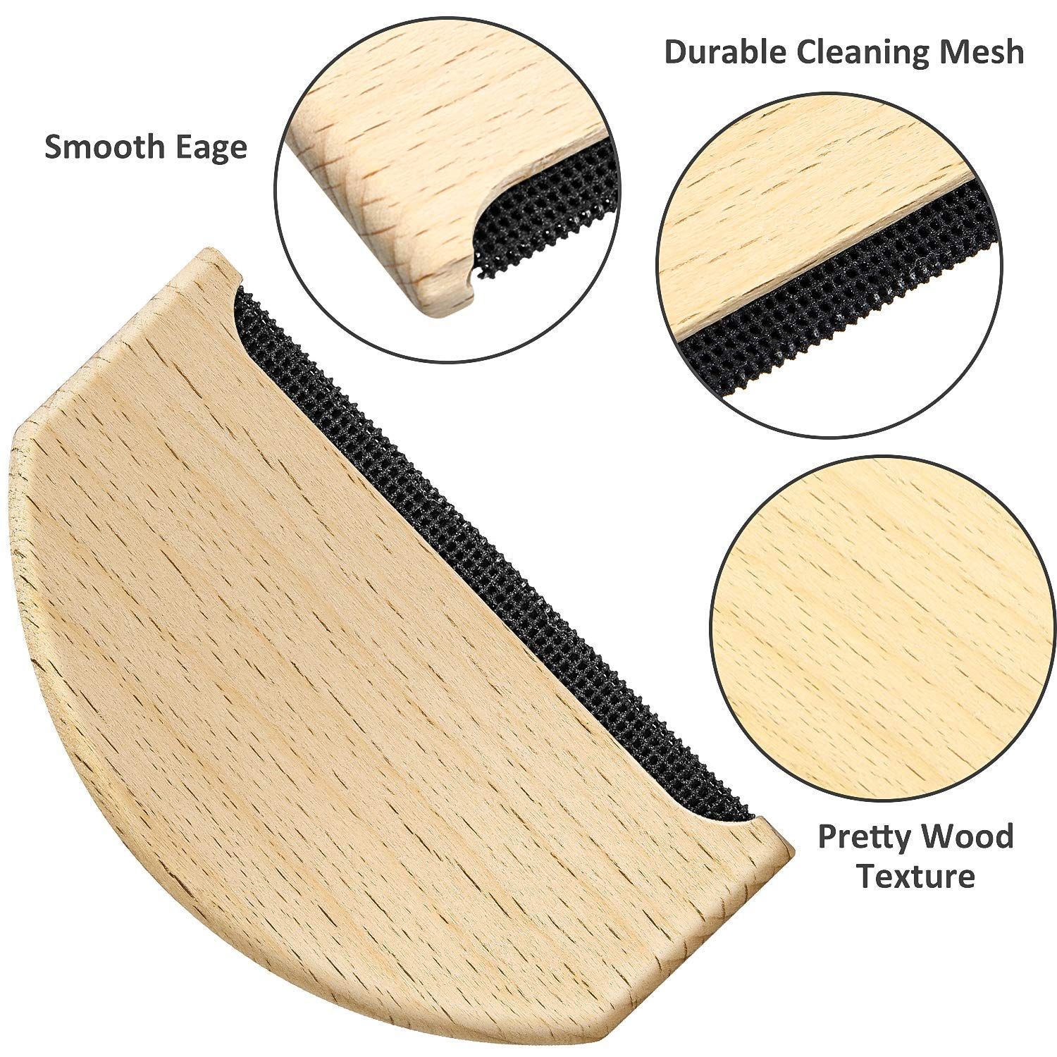 Wooden Pilling Fabric Lint Remover Manual Portable Brush Tool for Anti Pilling view 3