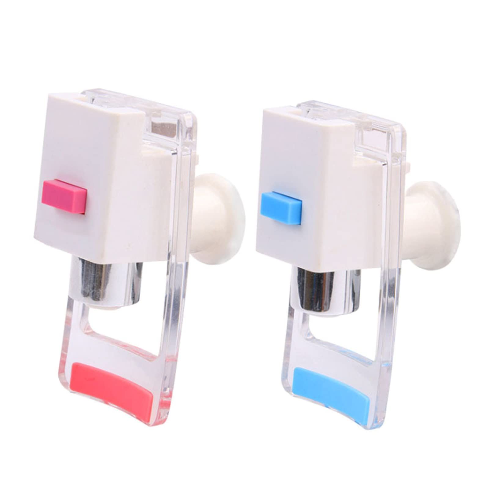 2 Pieces Water Dispenser Replacement Push Faucet with Two Water Valves and